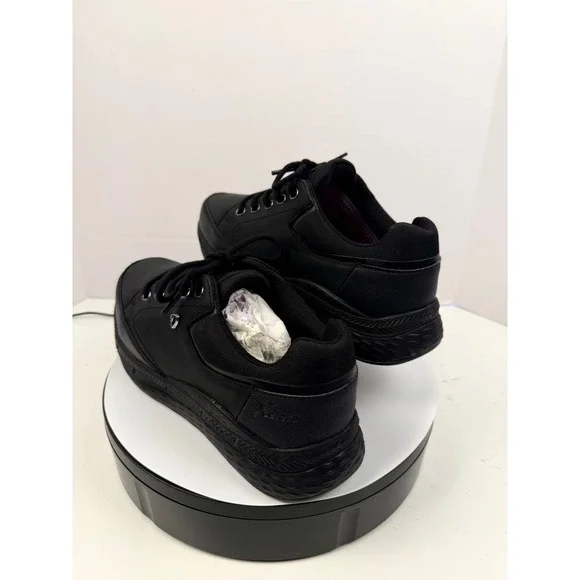 Xelero Men's Black Leather Arch Support Walking Performance Sneakers9 4E Wide